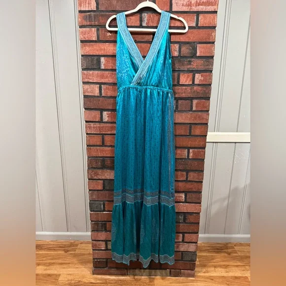 Calypso St. Barth Teal and Pink Patterned Garment - Picture 2 of 7